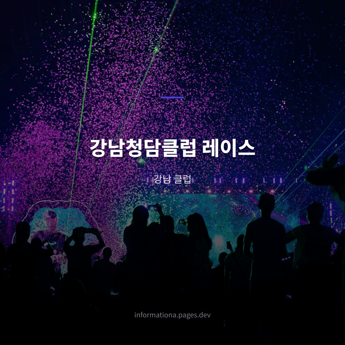 강남청담클럽 레이스