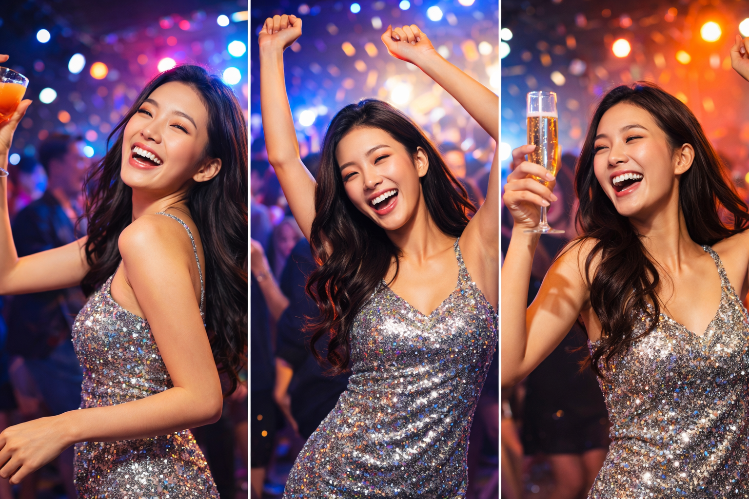 청담h2o나이트 건물 외관과 간판